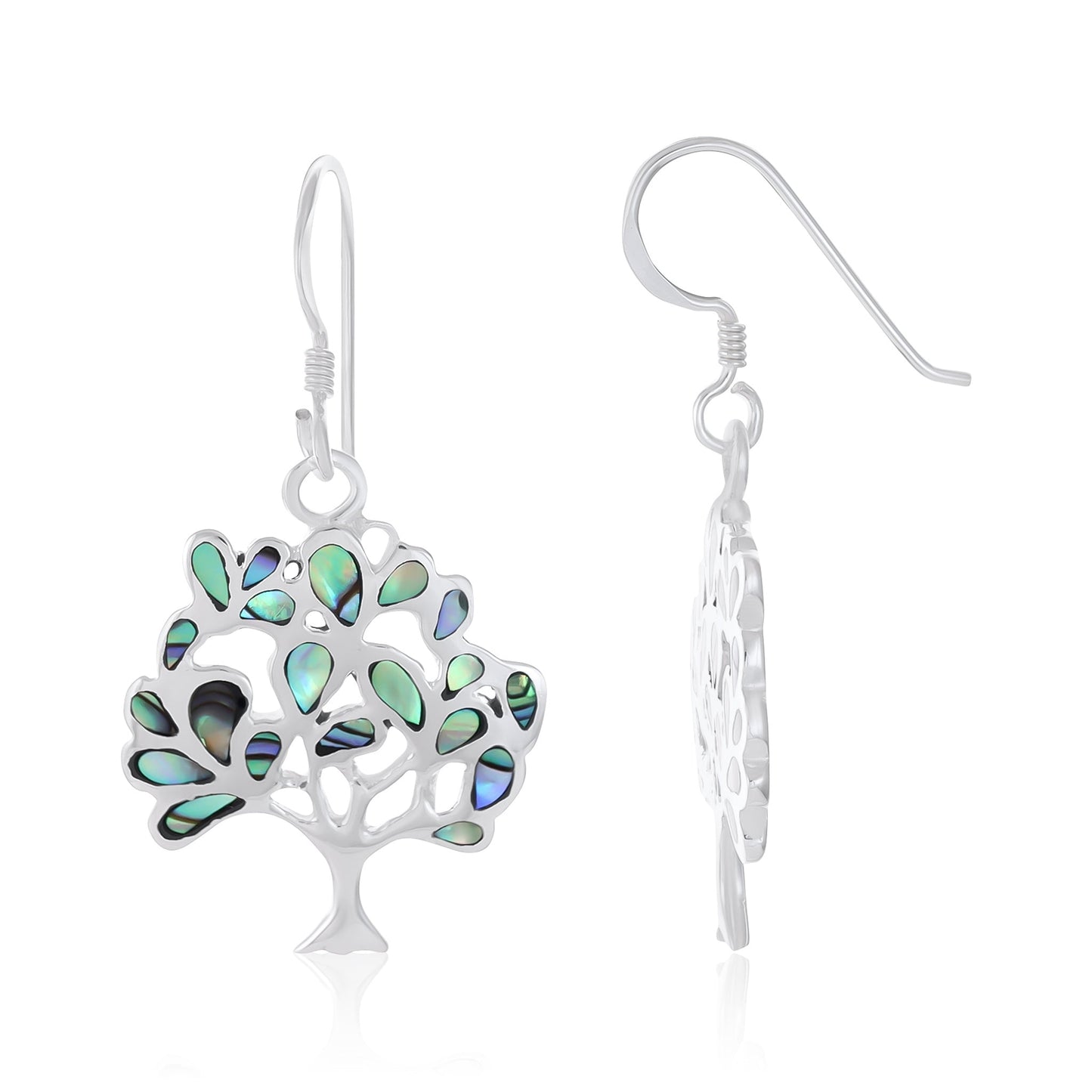 Sterling Silver Tree Of Life Earrings SER4010