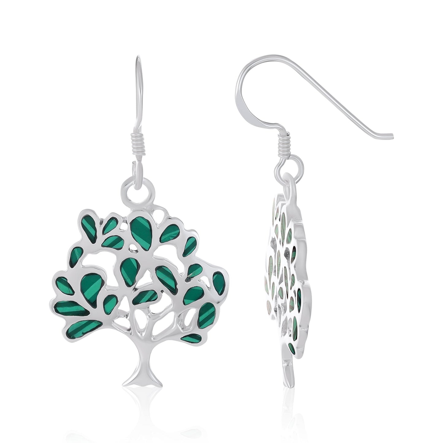 Sterling Silver Tree Of Life Earrings SER4010