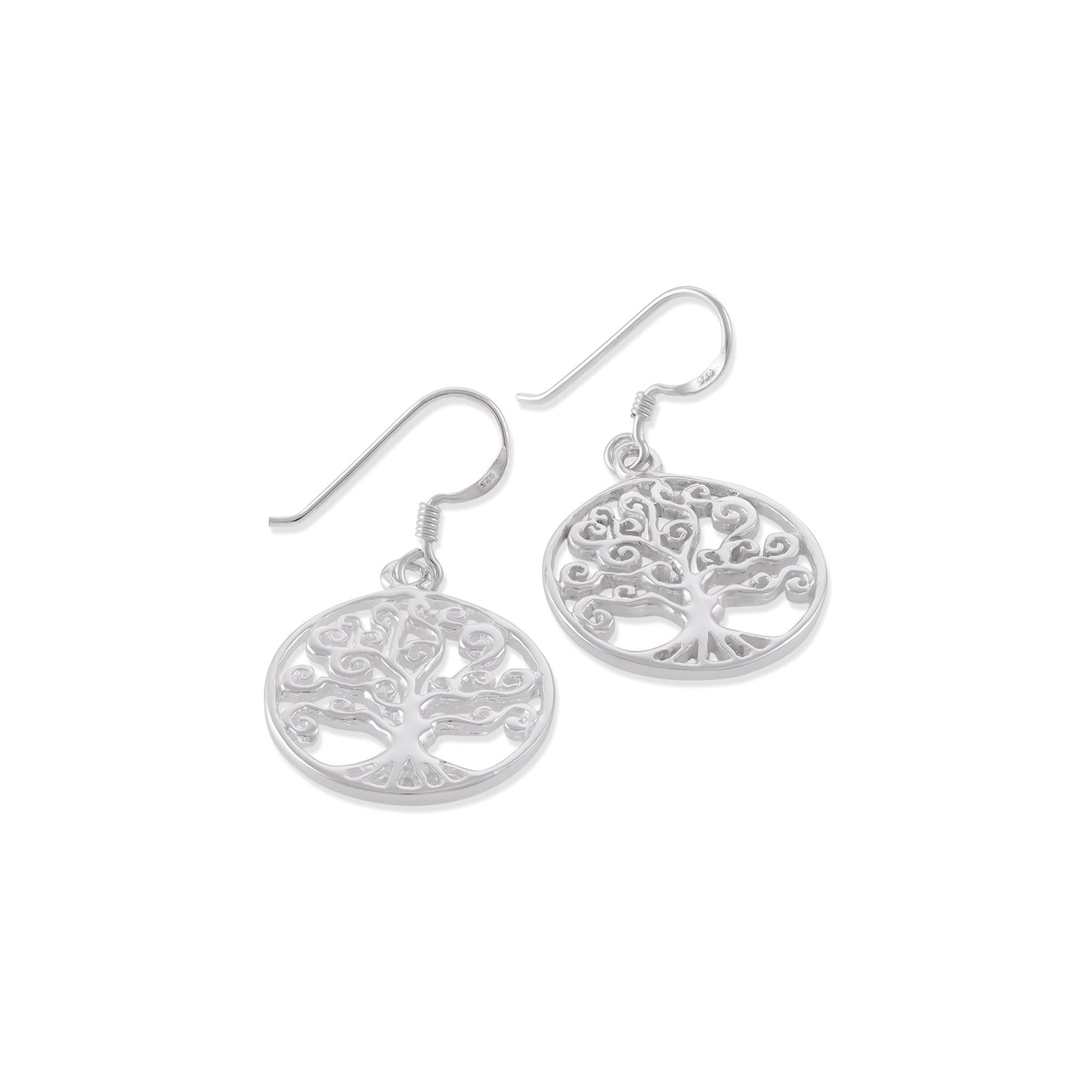 Sterling Silver Tree Of Life Earrings SER4032 - FJewellery