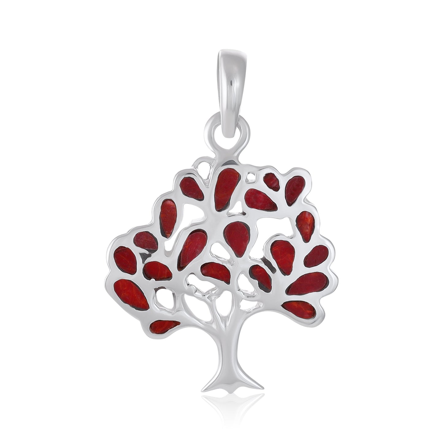 Green 925 Sterling Silver abalone Shell Tree Of Life Pendant