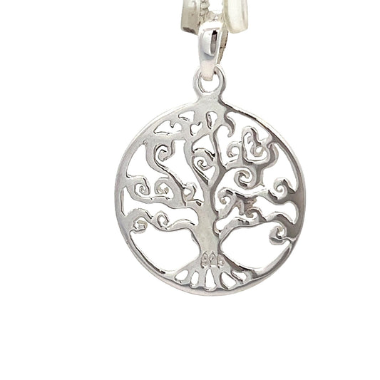 Sterling silver tree of life pendant SPD4045 - FJewellery