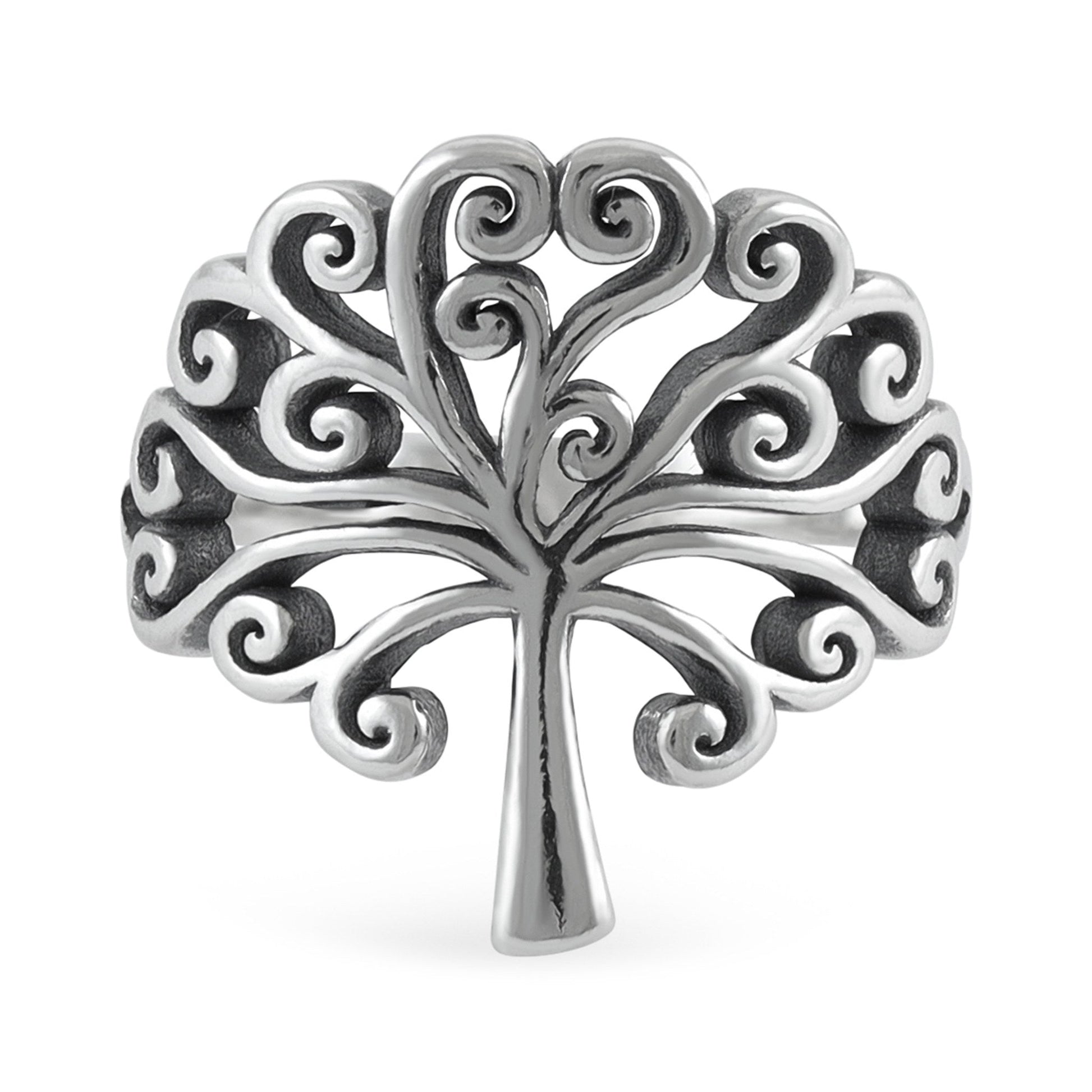Sterling Silver Tree Of Life Ring - FJewellery