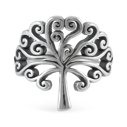 Sterling Silver Tree Of Life Ring - FJewellery