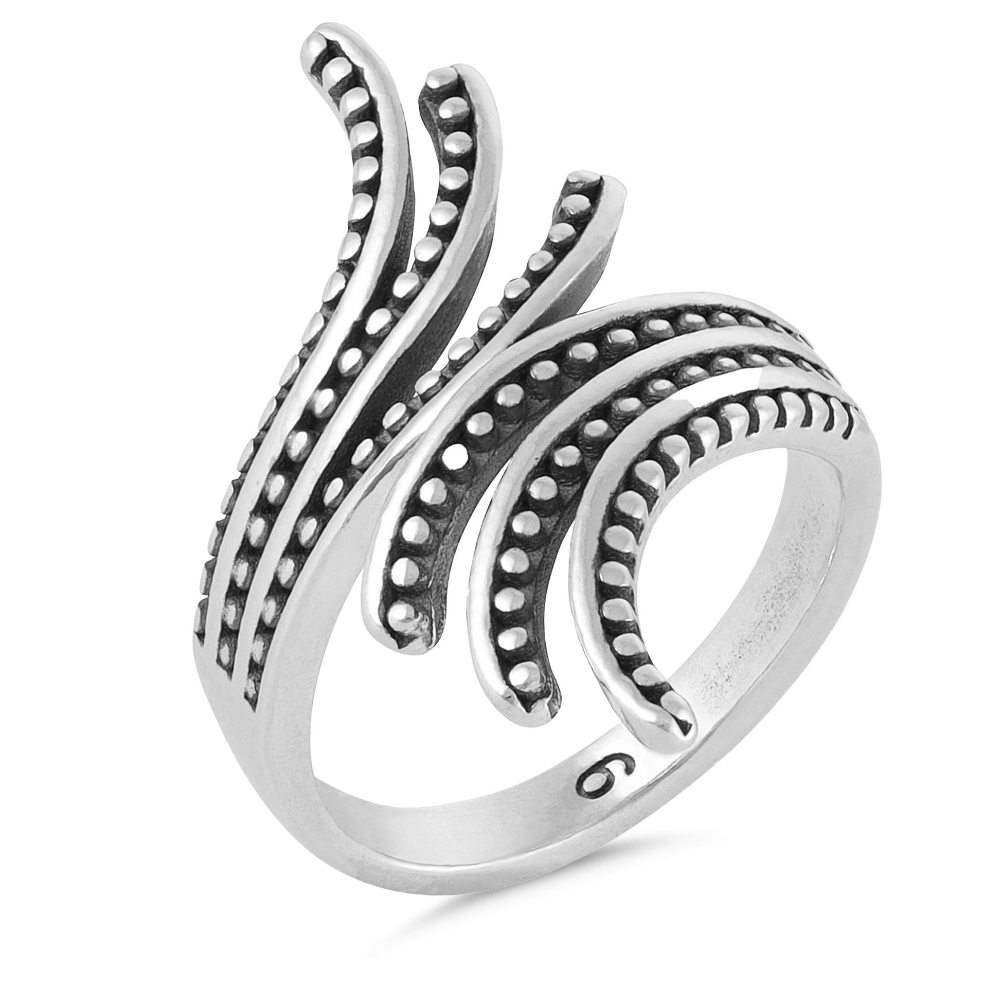 Sterling Silver Unique Design Ring - FJewellery