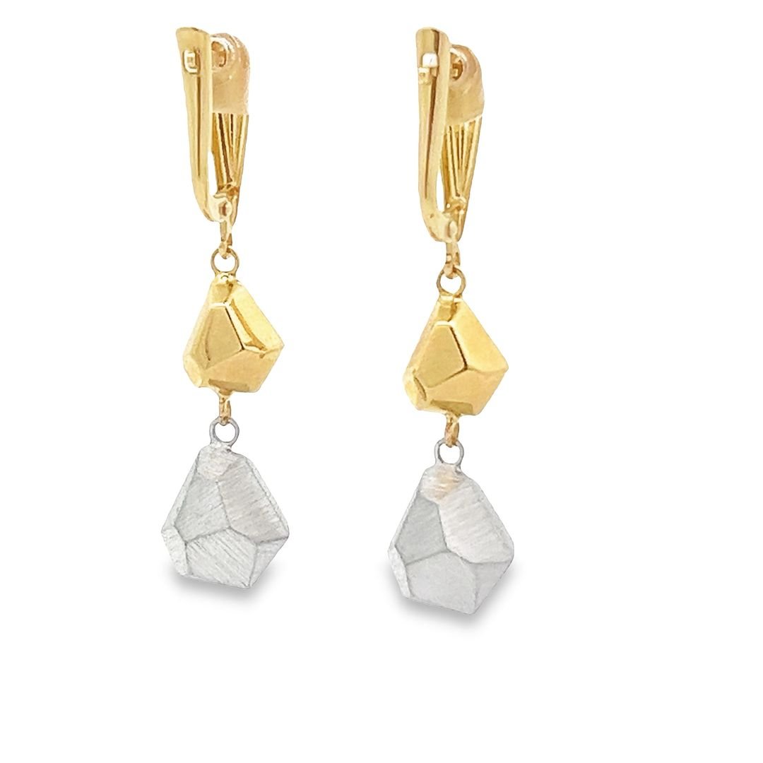14ct Multi colour Gold Earrings 2021367 - FJewellery