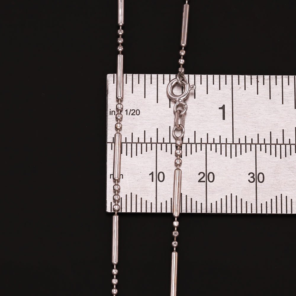 14ct White Gold Diamond Cut Belcher Chain -1.3mm - FJewellery