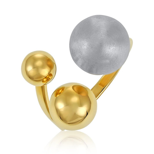 14ct Yellow Gold Ball Ring 2021445 - FJewellery