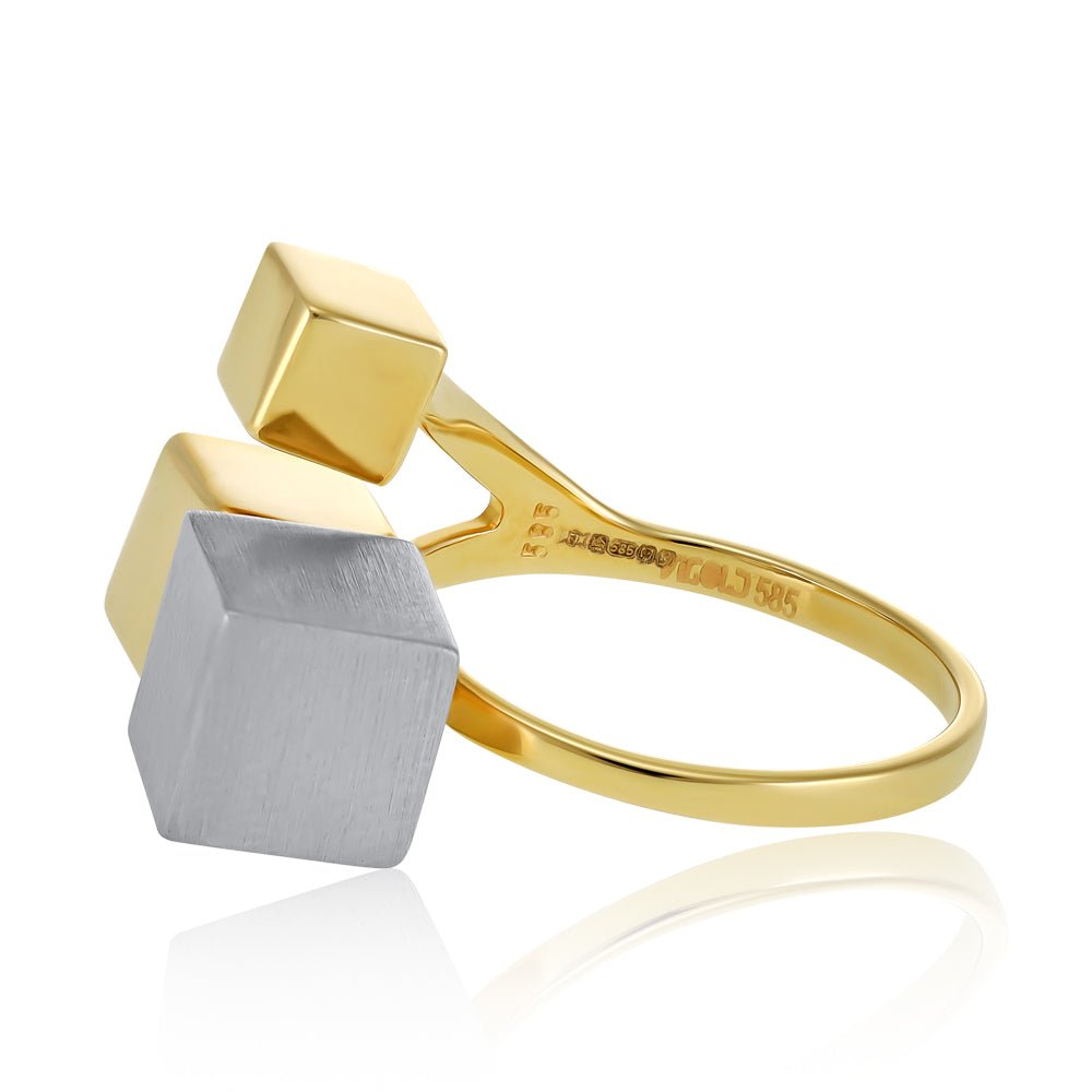 14ct Yellow Gold classic Geometrical Ring 2021505 - FJewellery