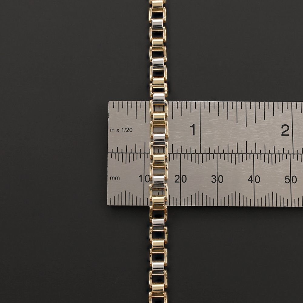 14ct Yellow Gold Fancy Belcher Bracelet - 5mm - FJewellery