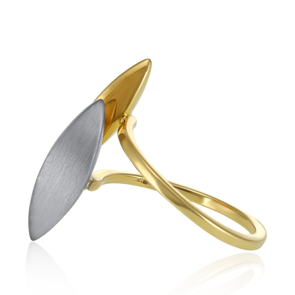 14ct Yellow Gold fancy Geometrical Ring 20214252 - FJewellery