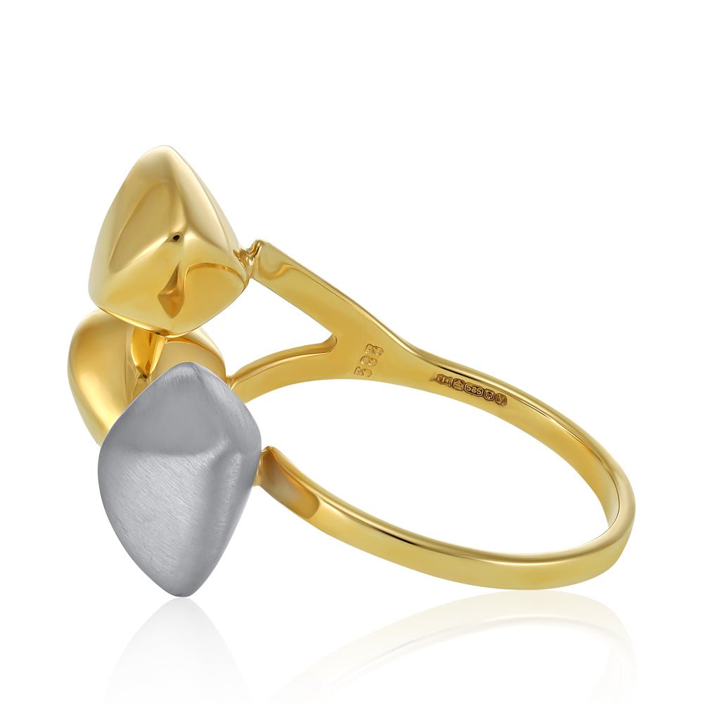14ct Yellow Gold fancy Geometrical Ring 2021473 - FJewellery