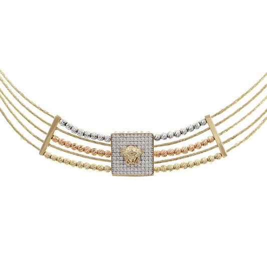 14ct Yellow Gold Fancy Necklace - 17mm - FJewellery