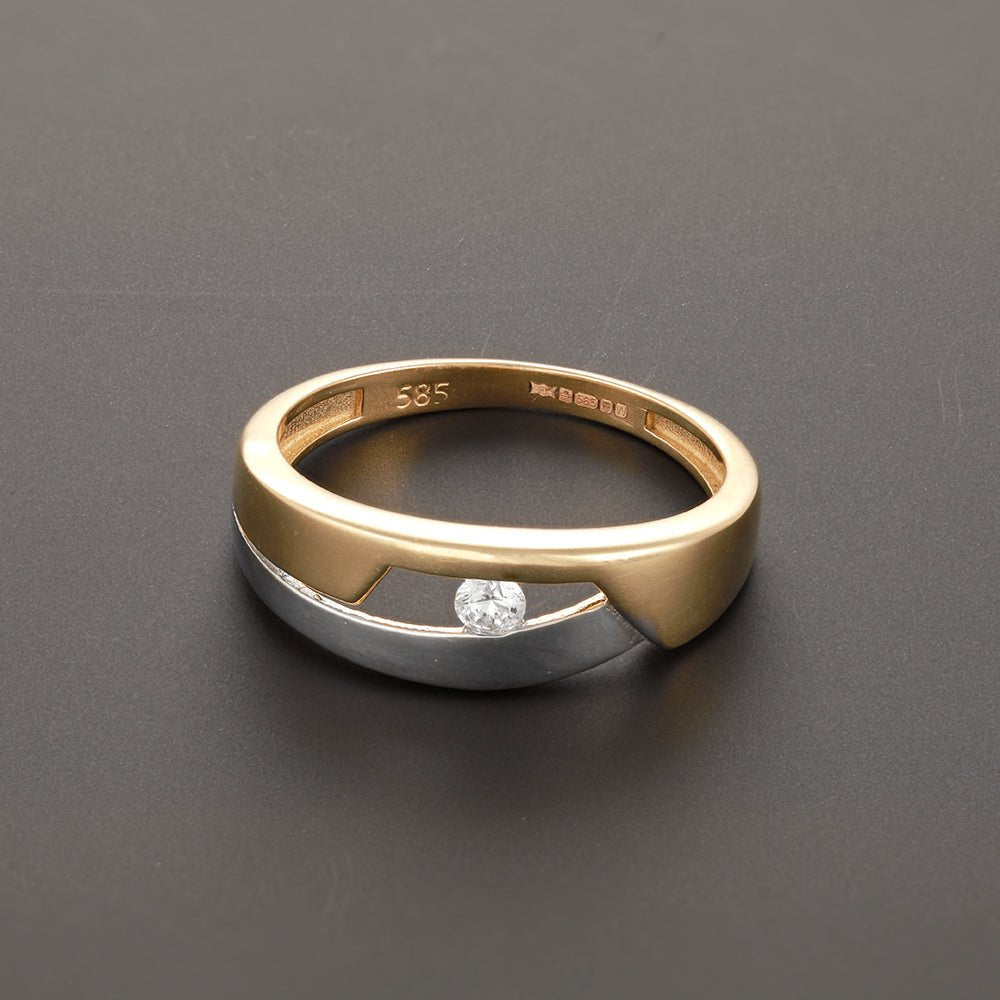 14ct Yellow Gold Fancy Ring - Size O - FJewellery