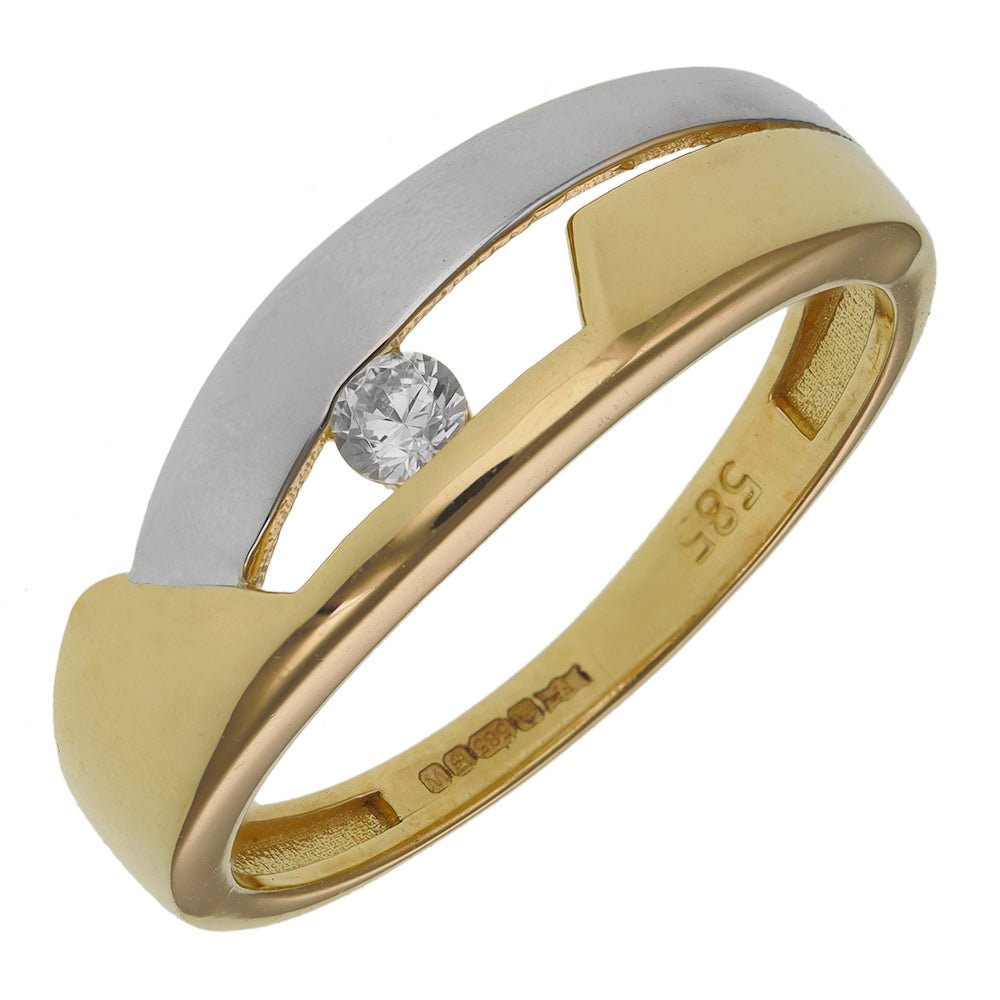 14ct Yellow Gold Fancy Ring - Size O - FJewellery
