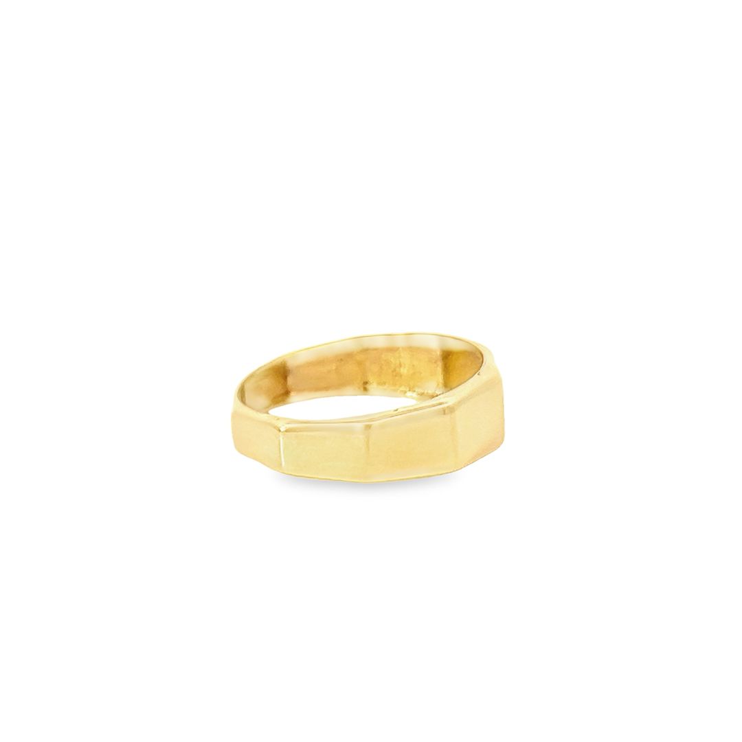 14ct Yellow Gold Geometric Ring 02005139 - FJewellery