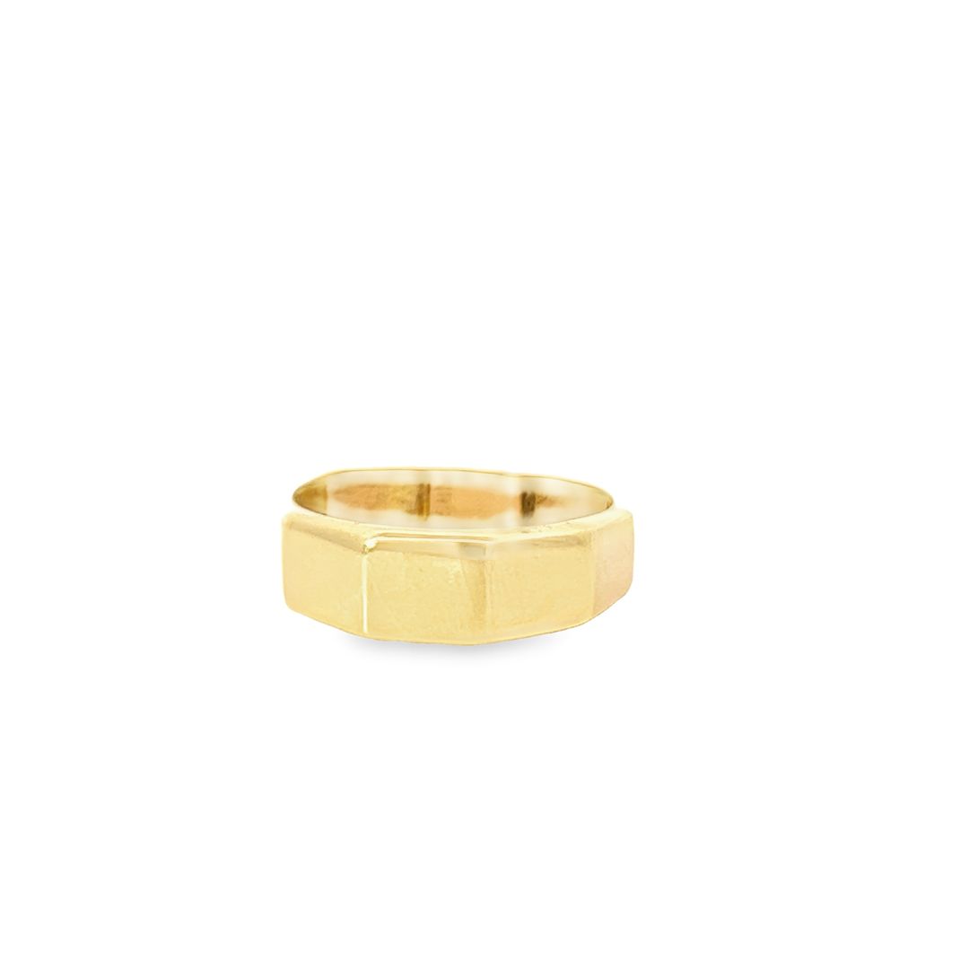 14ct Yellow Gold Geometric Ring 02005139 - FJewellery