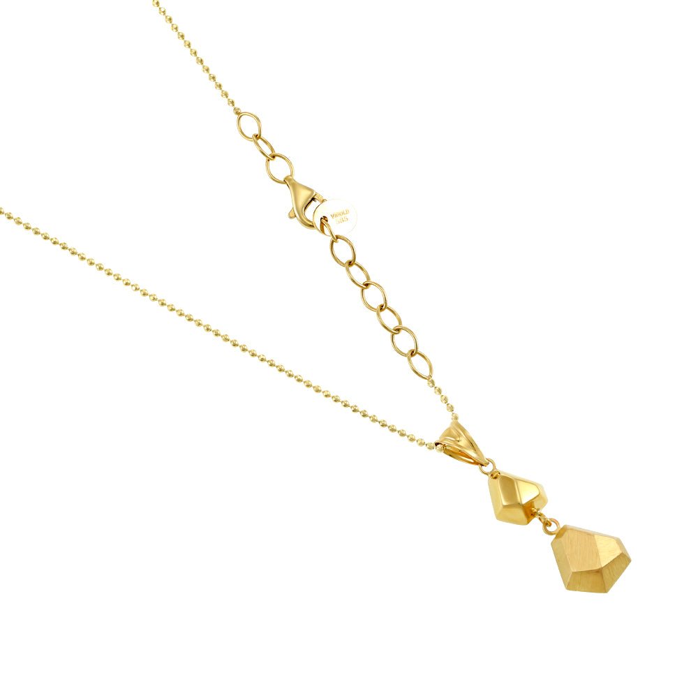 14ct Yellow Gold Geometrical Necklace 2021723 - FJewellery