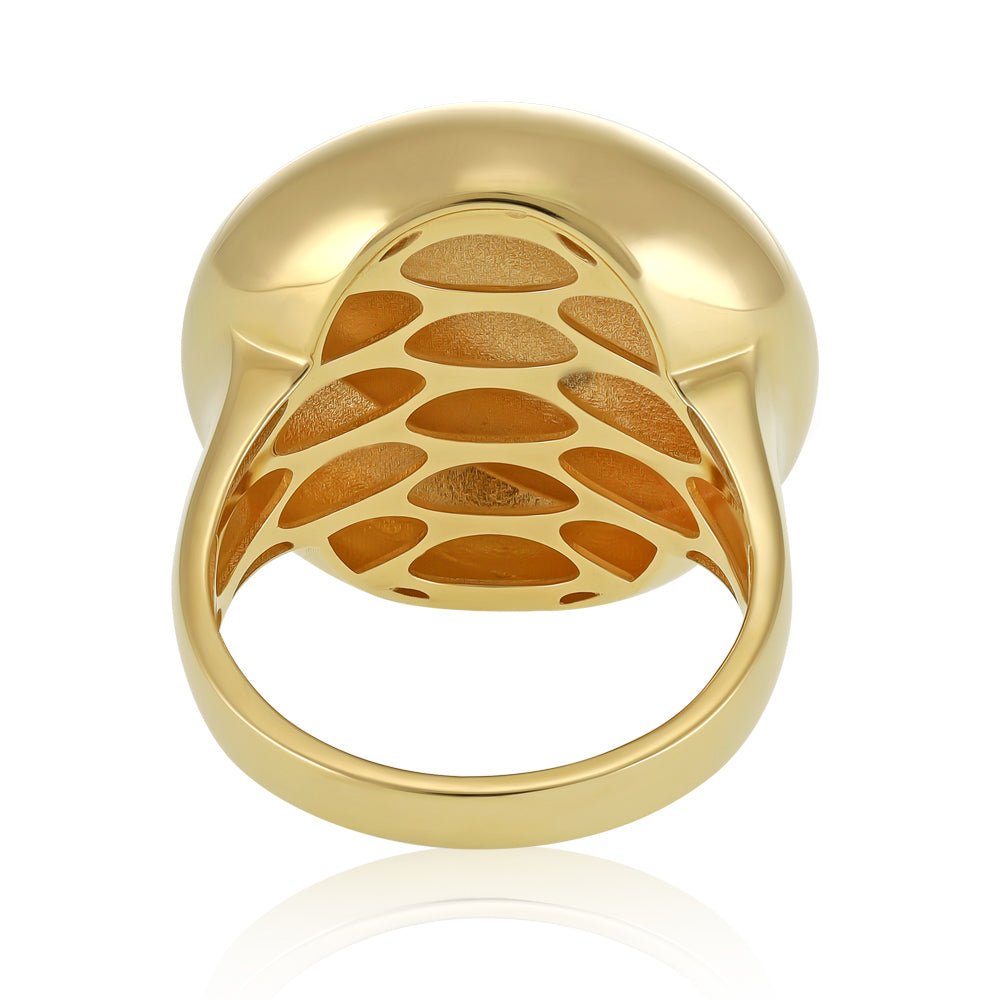 14ct Yellow Gold Geometrical Ring 2021468 - FJewellery