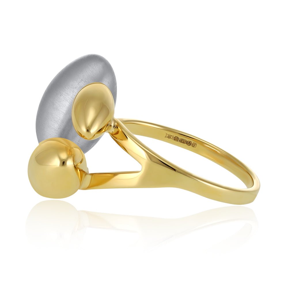 14ct Yellow Gold Geometrical Ring 2021506 - FJewellery