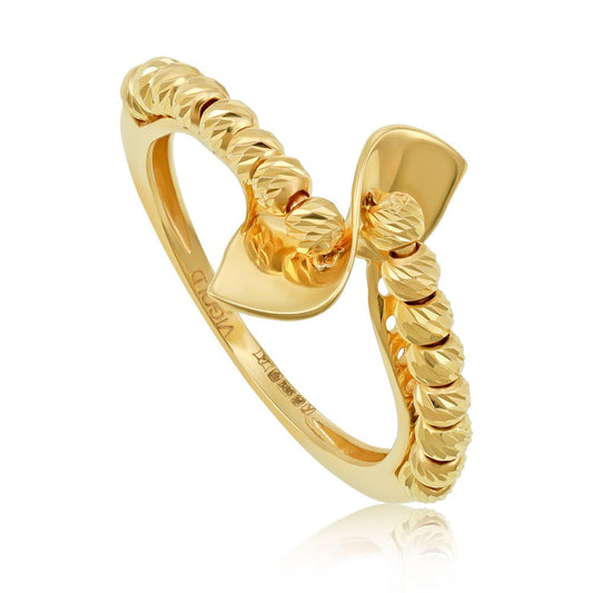 14ct Yellow Gold Leaf Ring 2021436 - FJewellery