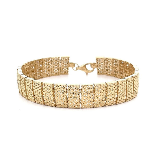 14ct Yellow Gold mesh Bracelets 02021981 - FJewellery