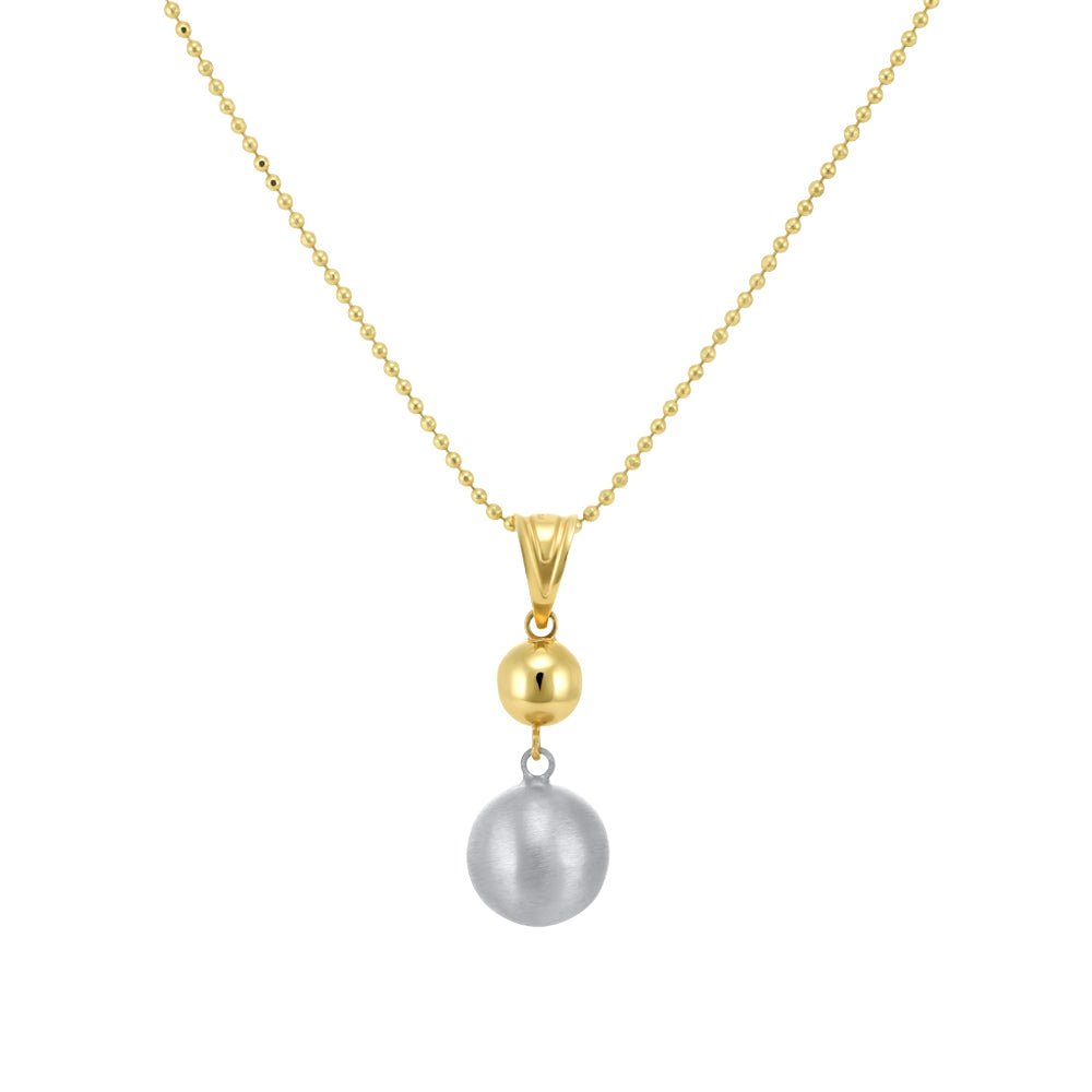 14ct Yellow Gold pearl necklace - FJewellery
