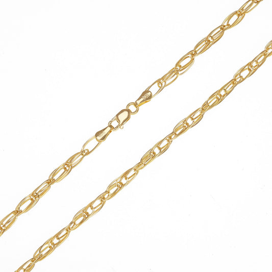 14ct Yellow Gold Prince of Wales Chain -4mm - FJewellery