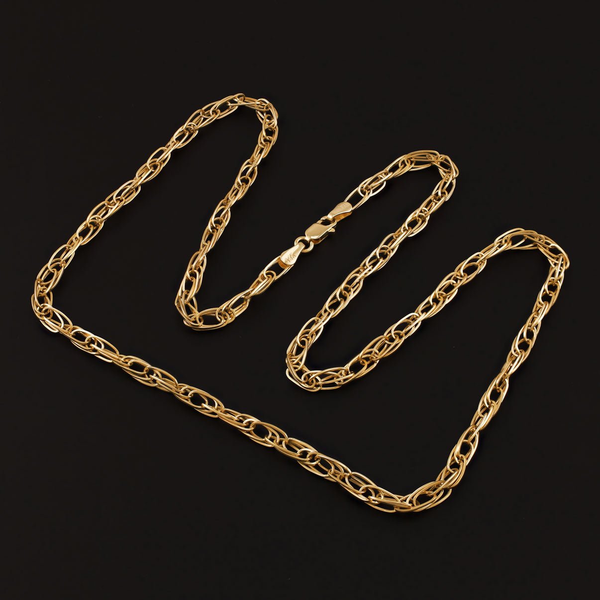 14ct Yellow Gold Prince of Wales Chain -4mm - FJewellery
