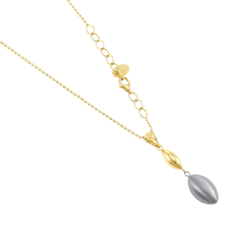 14ct Yellow Gold Tear Drop Necklace 2021718 - FJewellery