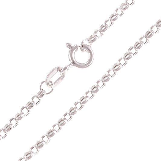 18ct White Gold Belcher Chain - 1.84mm - 2.05g - FJewellery