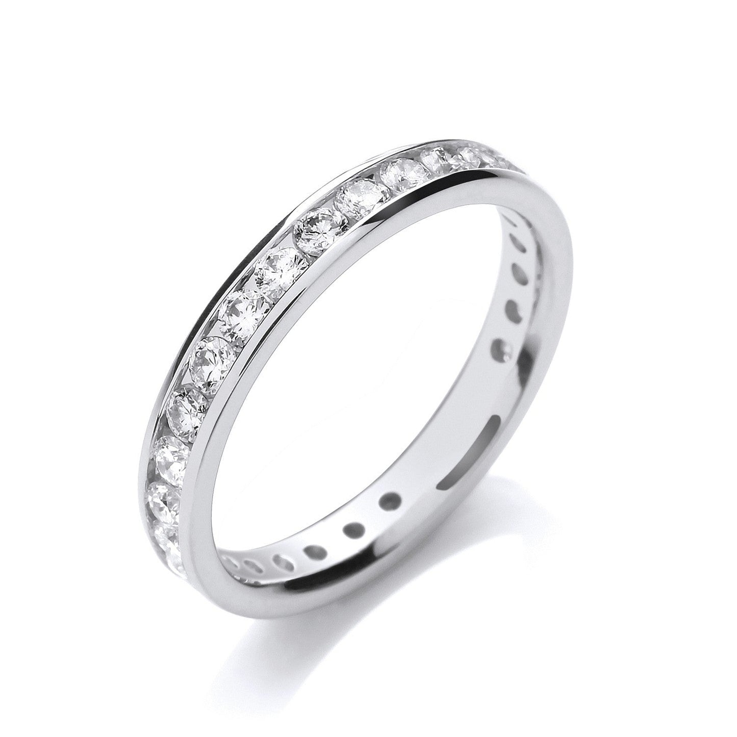 18ct white gold Full Eternity Diamond Ring 1.00ct - FJewellery