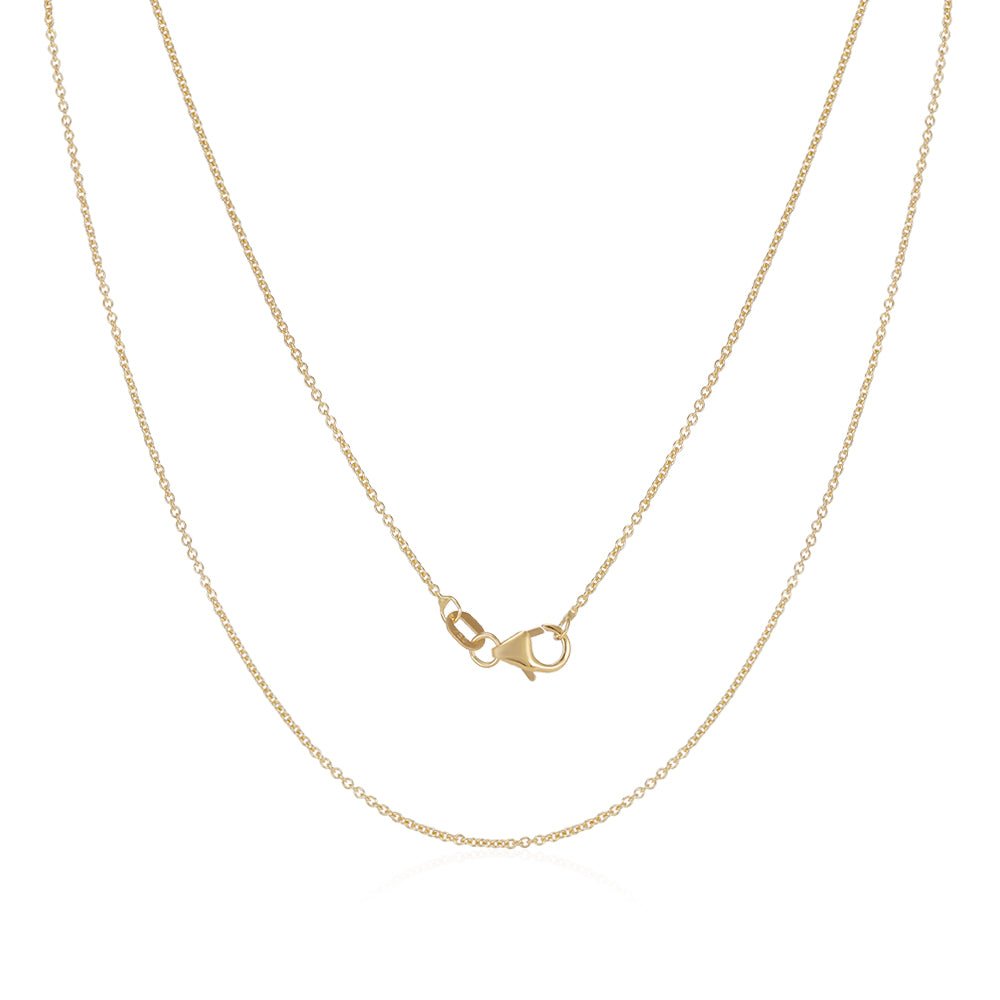 18ct Yellow Gold 1.5mm Rolo Chain - FJewellery