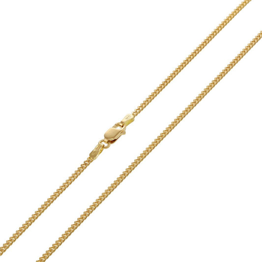 18ct Yellow Gold Curb Chain 2mm - FJewellery