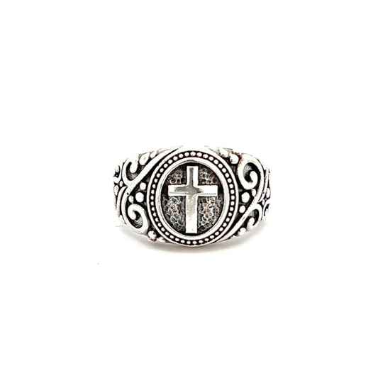 925 silver Celtic cross ring AS0015 - FJewellery