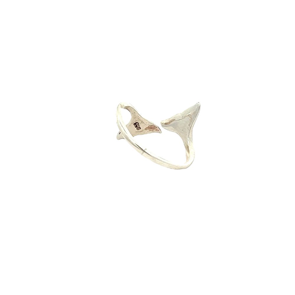 925 silver double whale tail ring AS0028 - FJewellery