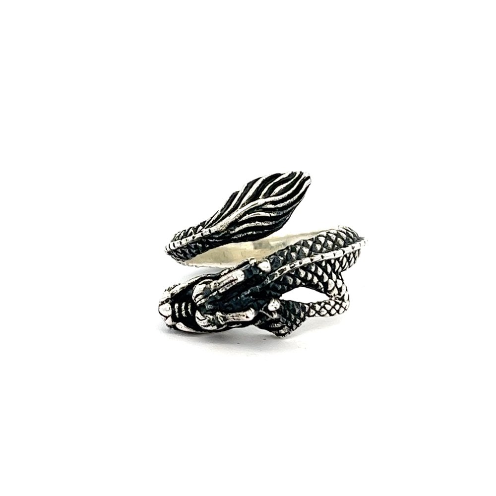 925 silver dragon ring AS0050 - FJewellery