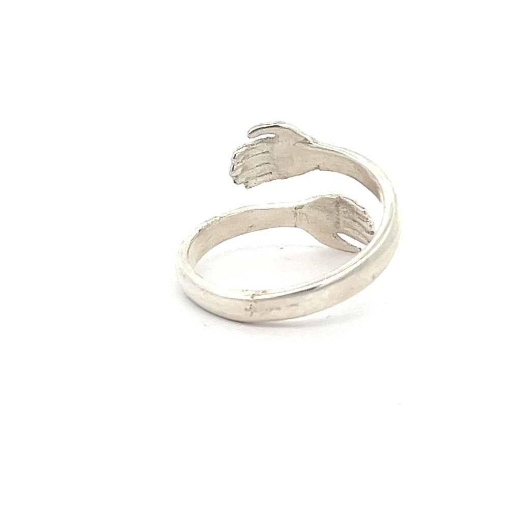 925 silver holding hands ring AS0018 - FJewellery