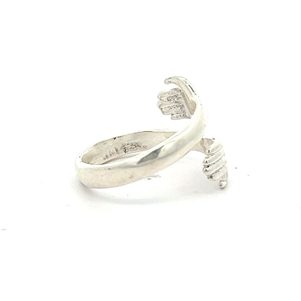 925 silver holding hands ring AS0019 - FJewellery