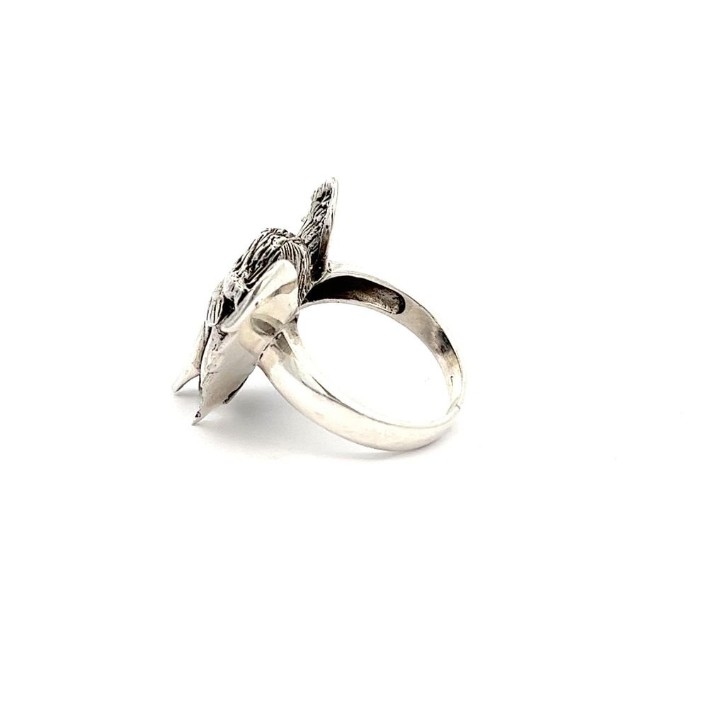 925 silver sitting angel ring AS0005 - FJewellery