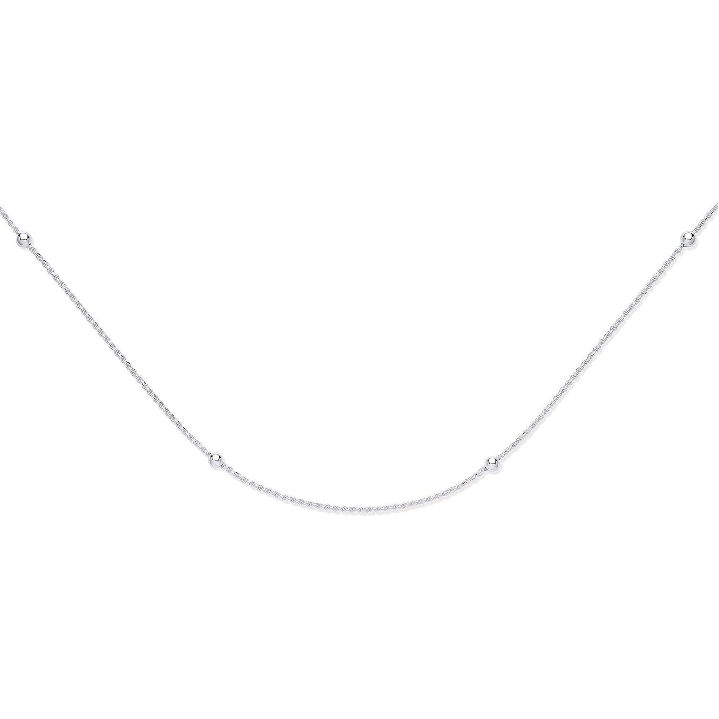 925 Sterling Silver 2mm Ball Link Chain - FJewellery