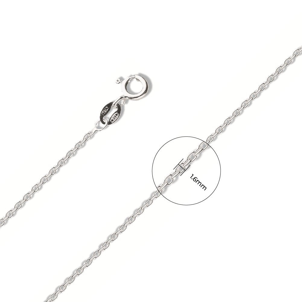925 Sterling Silver 2mm Rolo Chain - FJewellery