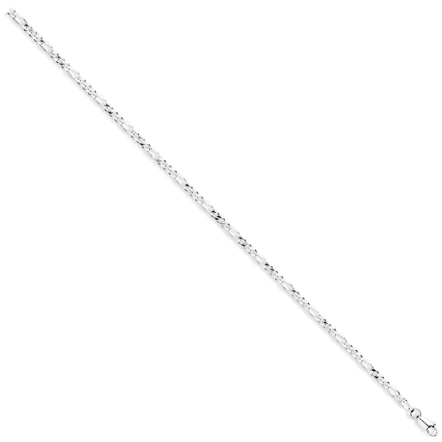 925 Sterling Silver 3.5mm Figaro Chain - FJewellery