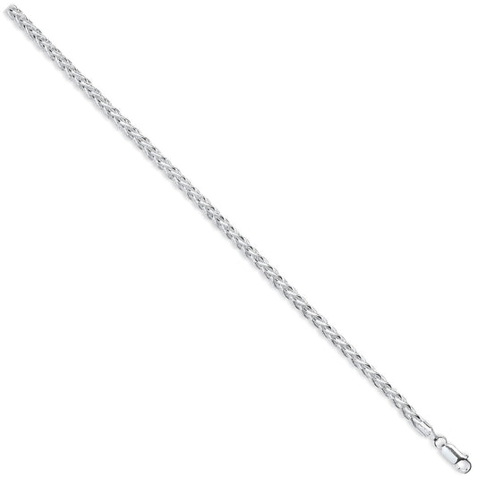 925 Sterling Silver 4.5mm Spiga Chain - FJewellery