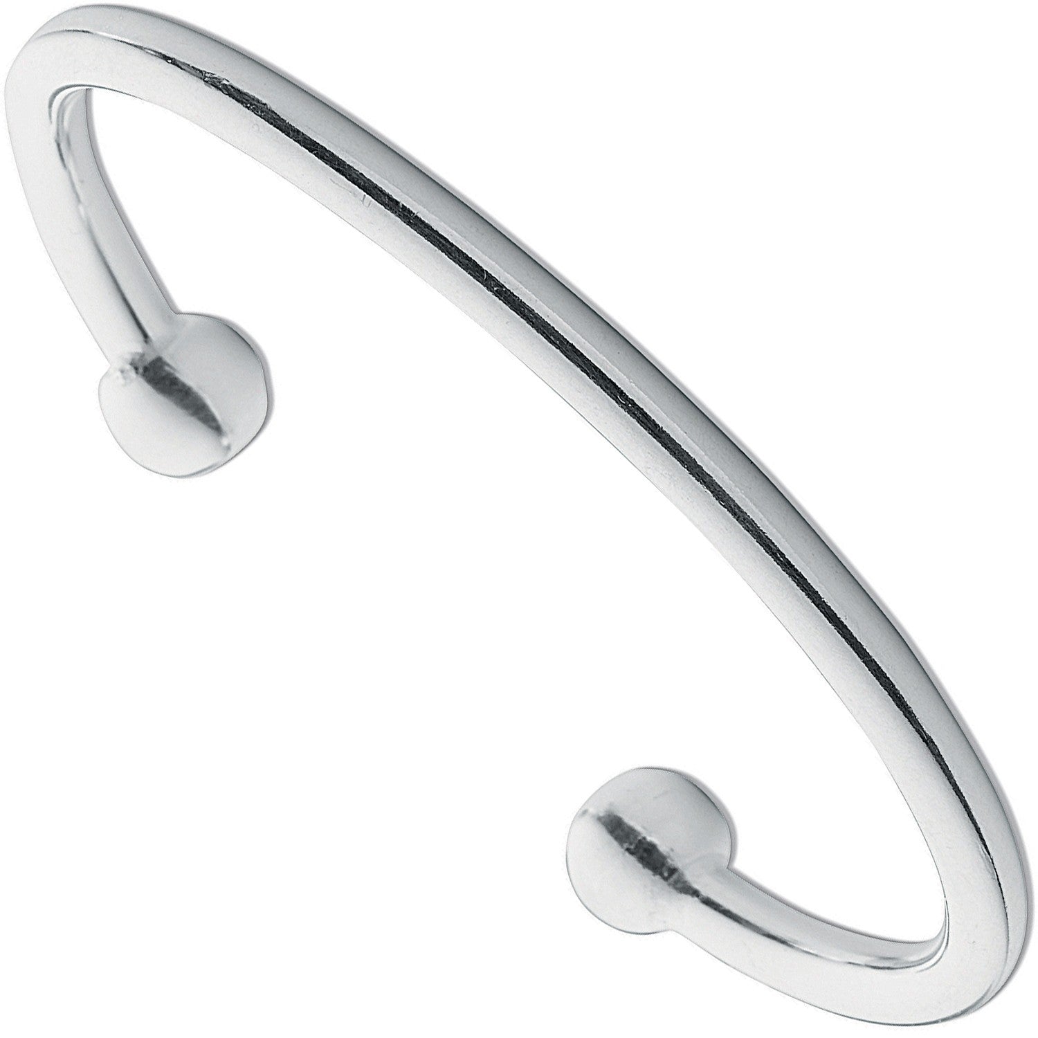 925 Sterling Silver 5mm Bangle - FJewellery