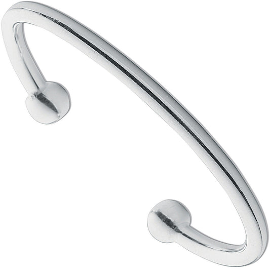 925 Sterling Silver 5mm Bangle - FJewellery