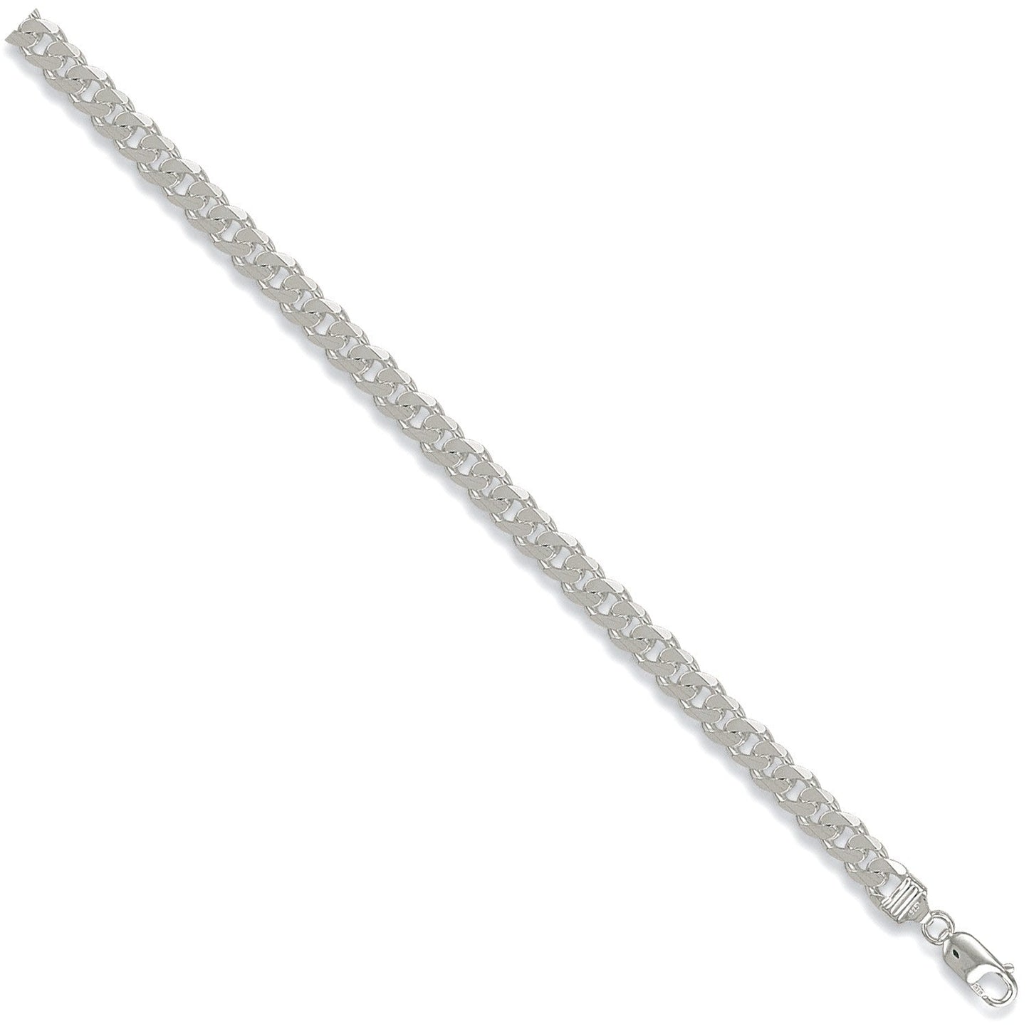 925 Sterling Silver 6.6mm Curb Chain - FJewellery