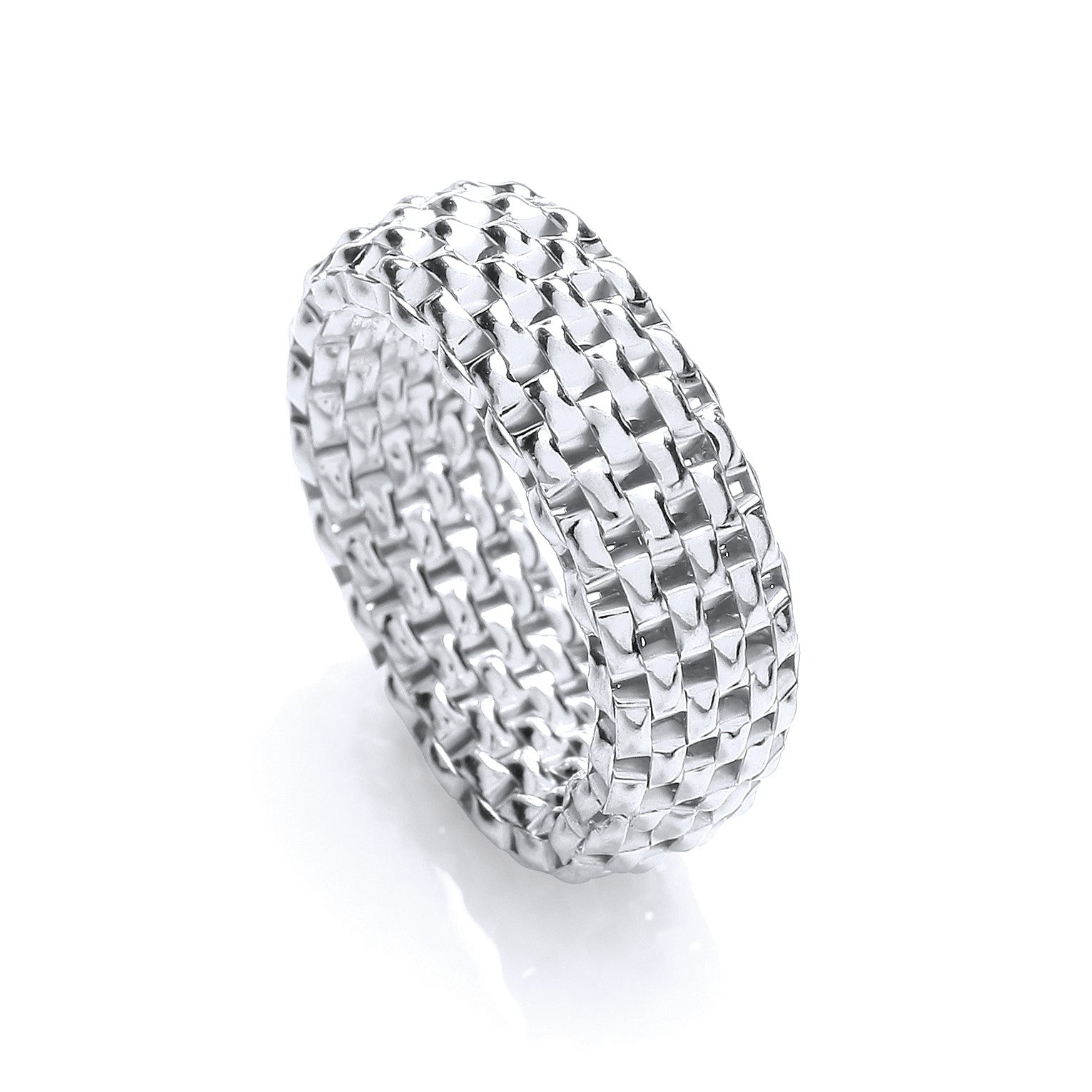925 Sterling Silver & Band Ring - FJewellery