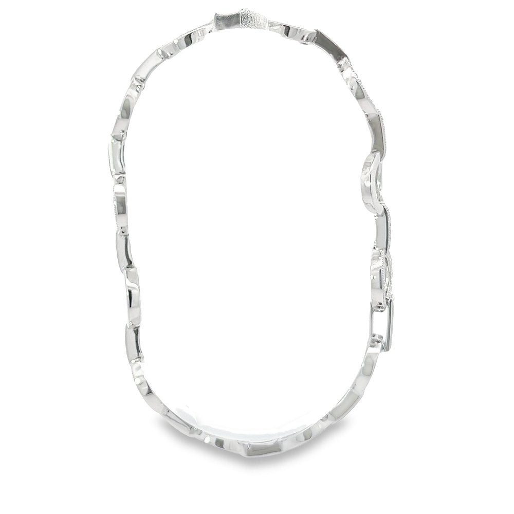 925 Sterling silver fancy Cubic zirconia bracelet 02023193 - FJewellery