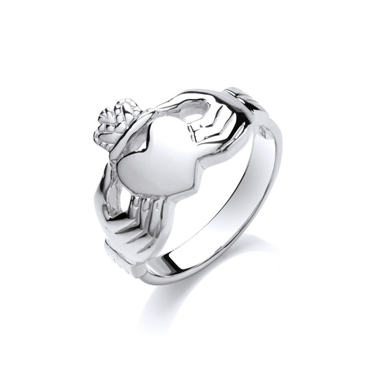 925 Sterling Silver Gents Claddagh Ring - FJewellery