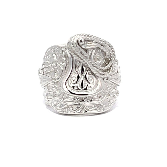 925 Sterling silver Gents Saddle Ring DSHSR0413 - FJewellery